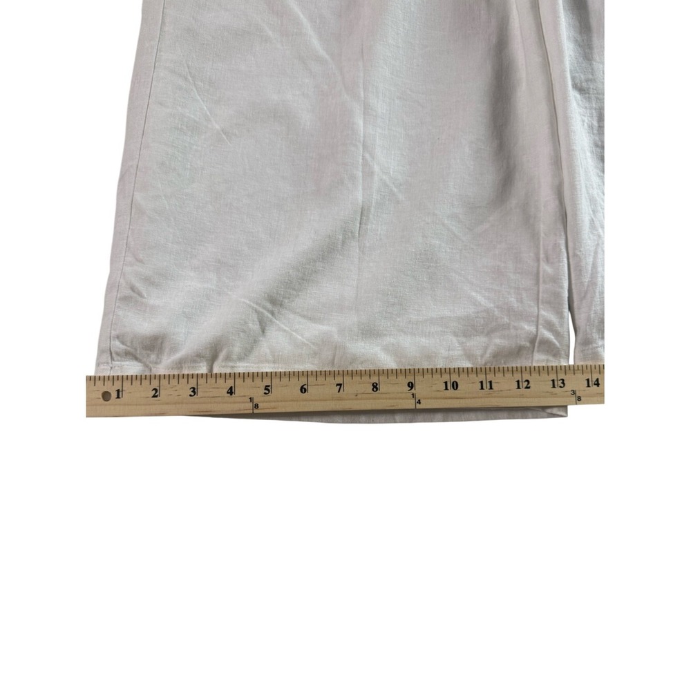 Liz‎ Claiborne White Wide-Leg High-Rise Pants size 8 - Picture 11 of 15